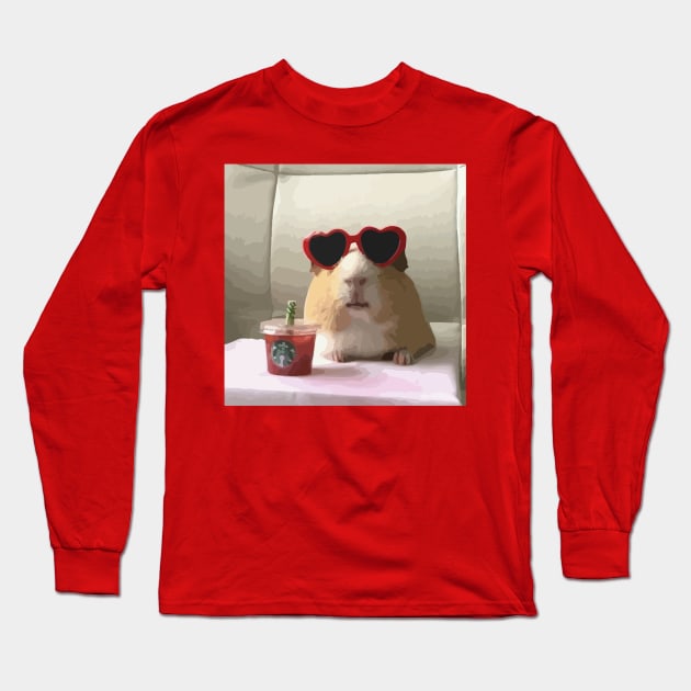 chill hamster Long Sleeve T-Shirt by Venus Print